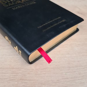 Bíblia Sagrada | ARC | Letra Grande | Harpa Cristã | Capa Luxo Preta