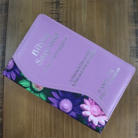 Segunda imagem do produto Bíblia Sagrada | ARC | Letra Hipergigante | Capa Luxo Biocolor Lilas  | Harpa 774