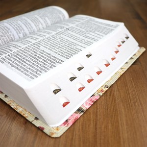 Bíblia Sagrada | ARC | Letra Hipergigante | Capa Luxo Floral Pink | Harpa 774