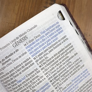 Bíblia Sagrada | ARC | Letra Hipergigante | Capa Luxo Marrom  | Harpa 774