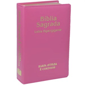 Bíblia Sagrada | ARC | Letra Hipergigante | Capa Luxo Pink