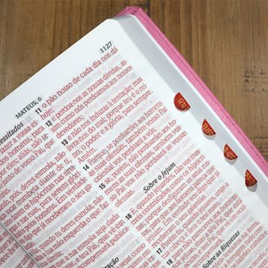 Bíblia Sagrada | ARC | Letra Hipergigante | Capa Luxo Pink  | Harpa 774