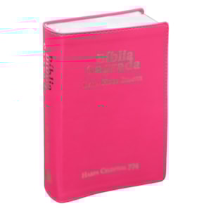 Bíblia Sagrada | ARC | Letra Hipergigante | Capa Luxo Pink | Harpa Celestial 774