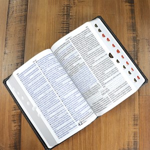 Bíblia Sagrada | ARC | Letra Hipergigante | Capa Luxo Preta Costurado  | Harpa 774