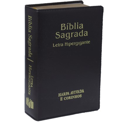 Bíblia Sagrada | ARC | Letra Hipergigante | Capa Luxo Preto