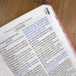 Bíblia Sagrada | ARC | Letra Hipergigante | Capa Luxo Rosa Pink  | Harpa 774