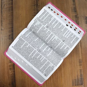 Bíblia Sagrada | ARC | Letra Hipergigante | Capa Luxo Rosa Pink  | Harpa 774