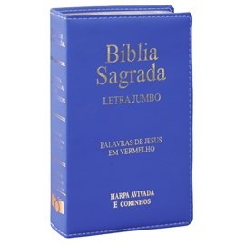 Bíblia Sagrada | ARC | Letra Jumbo | Capa Luxo Azul