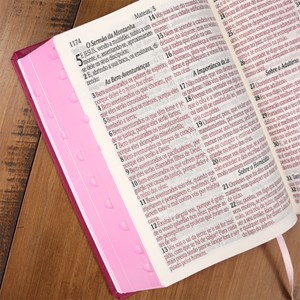 Bíblia Sagrada | ARC | Letra Jumbo | Capa Luxo Pink