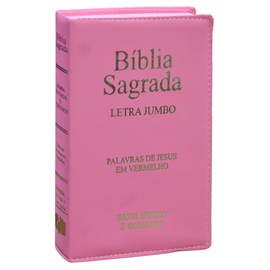 Bíblia Sagrada | ARC | Letra Jumbo | Capa Luxo Rosa