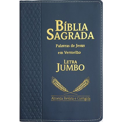 Bíblia Sagrada | ARC | Letra Jumbo | Índice | Luxo Azul