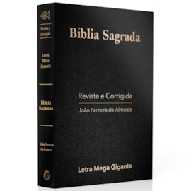 Bíblia Sagrada | ARC | Letra Mega Gigante | Luxo Preta