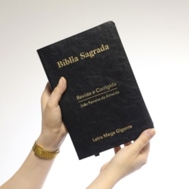 Segunda imagem do produto Bíblia Sagrada | ARC | Letra Mega Gigante | Luxo Preta