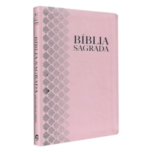 Bíblia Sagrada | ARC | Letra Normal | Capa Luxo Rosa Claro