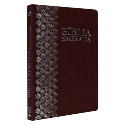 Bíblia Sagrada | ARC | Letra Normal | Capa Luxo Vinho Escuro
