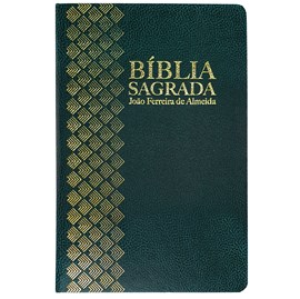 Bíblia Sagrada | ARC | Letra Normal | Capa Semi-Luxo Verde