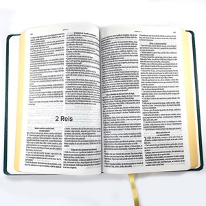 Bíblia Sagrada | ARC | Letra Normal | Capa Semi-Luxo Verde
