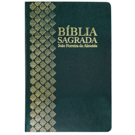 Bíblia Sagrada | ARC | Letra Normal | Capa Semi-Luxo Verde