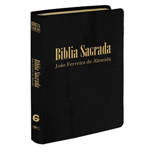 Bíblia Sagrada ARC Preta Média | Letra Grande | com Mapas | Capa Luxo