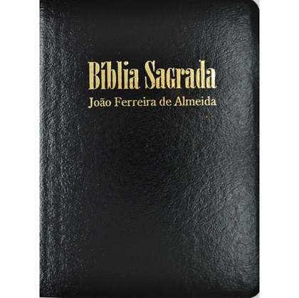 Bíblia Sagrada ARC Preta Média | Letra Grande | com Mapas | Capa Luxo