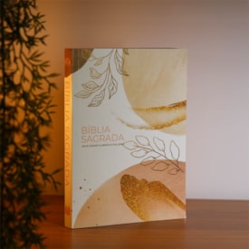 Segunda imagem do produto Bíblia Sagrada Brush e Folhas | NVA | Capa Brochura
