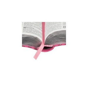 Bíblia Sagrada Carteira com Harpa Cristã | Letra Normal | ARC | Capa Couro Pink