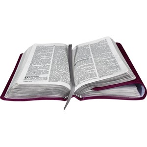 Bíblia Sagrada Carteira com Harpa Cristã | Letra Normal | ARC | Capa Couro Vinho