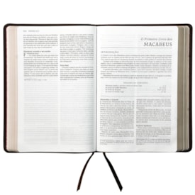 Segunda imagem do produto Bíblia Sagrada Católica | NTLH | Letra Grande | Couro Soft Marrom