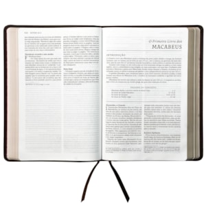 Segunda imagem do produto Bíblia Sagrada Católica | NTLH | Letra Grande | Couro Soft Marrom