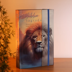 Segunda imagem do produto Bíblia Sagrada Cloud Lion | ARC | Harpa Pentecostal | Letra Gigante| Capa Dura Panorâmica