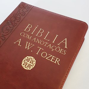 Bíblia Sagrada com Anotações A.W. Tozer | Letra Normal | ARC | Brochura Vinho
