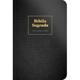 Bíblia Sagrada Com Cantor Cristão | ARC | Letra Grande | Capa Preta