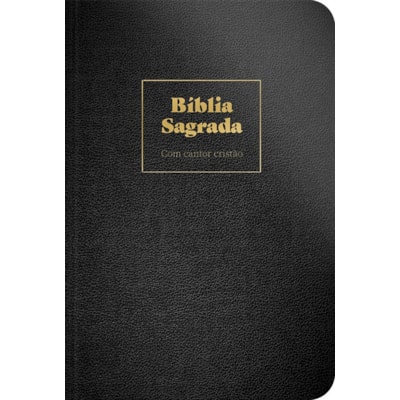 Bíblia Sagrada Com Cantor Cristão | ARC | Letra Grande | Capa Preta