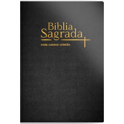 Bíblia Sagrada Com Cantor Cristão | NVI | Letra Grande | Capa Luxo Preta