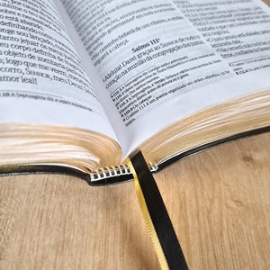 Bíblia Sagrada Com Cantor Cristão | NVI | Letra Grande | Capa Luxo Preta