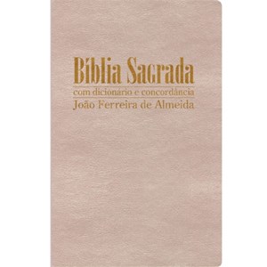 Bíblia Sagrada com Dicionário e Concordância | RC Gigante | Capa Luxo Marfim Perola