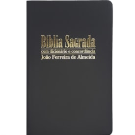 Bíblia Sagrada com Dicionário e Concordância | RC Gigante | Capa Luxo Preta