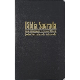 Bíblia Sagrada com Dicionário e Concordância | RC Gigante | Capa Semi Luxo Preta
