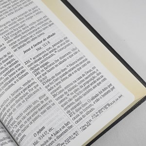 Bíblia Sagrada com Dicionário e Concordância | RC Gigante | Capa Semi Luxo Preta