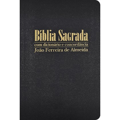 Bíblia Sagrada com Dicionário e Concordância | RC Gigante | Capa Semi Luxo Preta C/ Índice