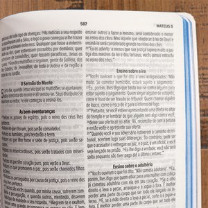 Bíblia Sagrada | Com Guia De Estudo Biblico J.O.I.A | NVT | Letra Normal | Capa Creme