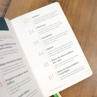 Segunda imagem do produto Bíblia Sagrada | Com Guia De Estudo Biblico J.O.I.A | NVT | Letra Normal | Capa Verde