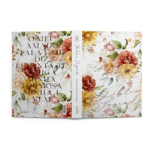 Segunda imagem do produto Bíblia Sagrada com Harpa Avivada e Corinhos | ARC | Capa Dura Floral Aquarela