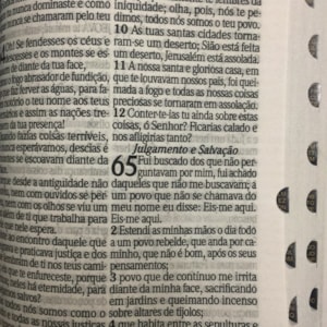 Segunda imagem do produto Bíblia Sagrada com Harpa Avivada e Corinhos | ARC | Letra Hipergigante | C/ Índice Capa PU Preta