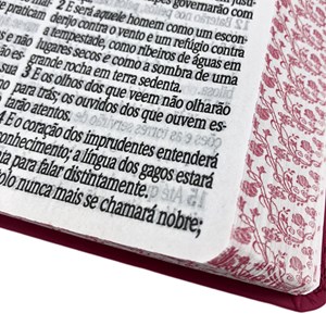 Bíblia Sagrada Com Harpa Avivada e Corinhos | Letra Ultragigante | ARC | Capa PU Pink Flores Luxo