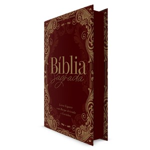Bíblia Sagrada com Harpa Avivada e Corinhos Ornamentos | ARC | Letra Gigante | Capa Dura