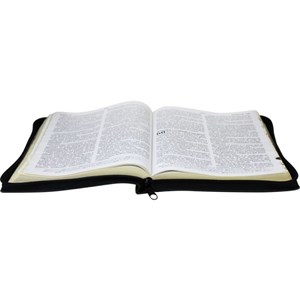 Bíblia Sagrada com Harpa Cristã | ARC | Letra Gigante | Capa Preta C/ Índice e Zíper