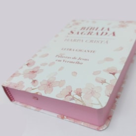 Segunda imagem do produto Bíblia Sagrada com Harpa Cristã | ARC | Letra Gigante | Cerejeira