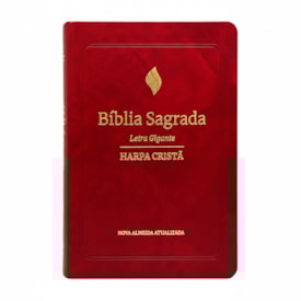 Bíblia Sagrada Com Harpa Cristã Luxo | NAA | Letra Gigante | Vinho