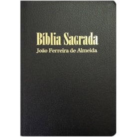 Bíblia Sagrada com Mapas | ARC | Letra Grande | Capa Semiluxo Preta